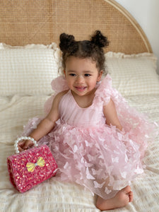 Harper Butterfly Luxe Little Girls Tulle Dress - Baby Pink (pre order)