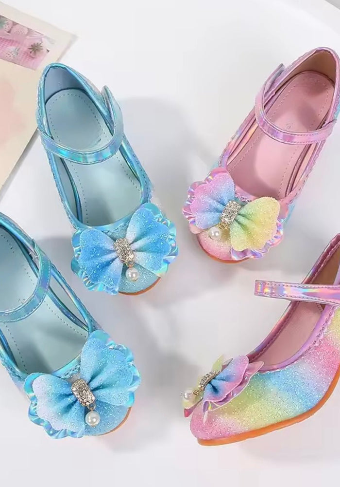 Little Girls My First High Heel Bow Princess Birthday Girl Shoe (pre order) - Fox Baby & Co