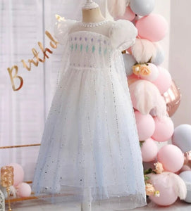 White Snow Princess Birthday Party Dress