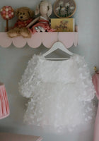 Load image into Gallery viewer, Madelyn Flower Girl Butterfly Luxe Little Girls Tulle Dress - White - Fox Baby & Co