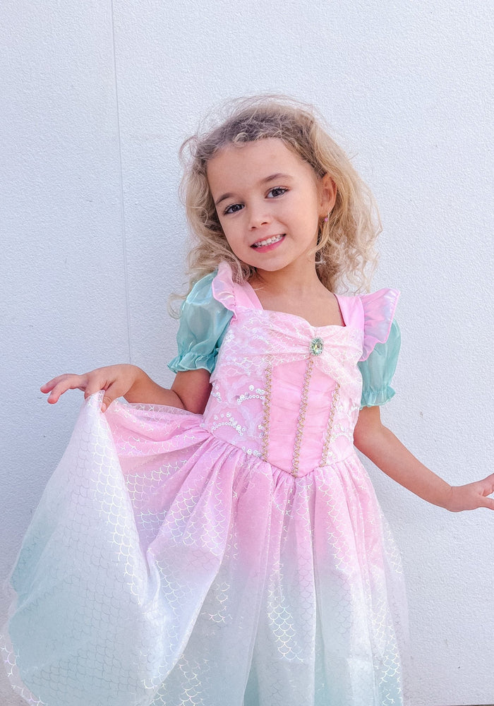 Rainbow Pastel Mermaid Princess Party Dress Costume - Fox Baby & Co