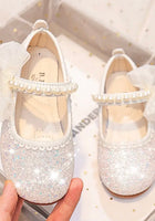 Load image into Gallery viewer, Little Bow Pearl Princess Birthday Girl Mary Jane Shoe (pre order)
