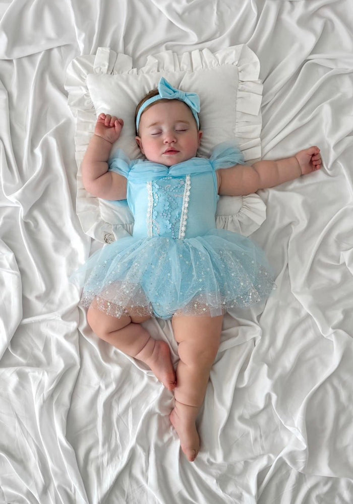 Baby Girls Snow Princess Tutu Tulle Romper with bow - Fox Baby & Co