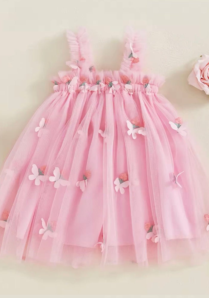 Aurora Fairy Tulle Birthday Dress - Pink - Fox Baby & Co