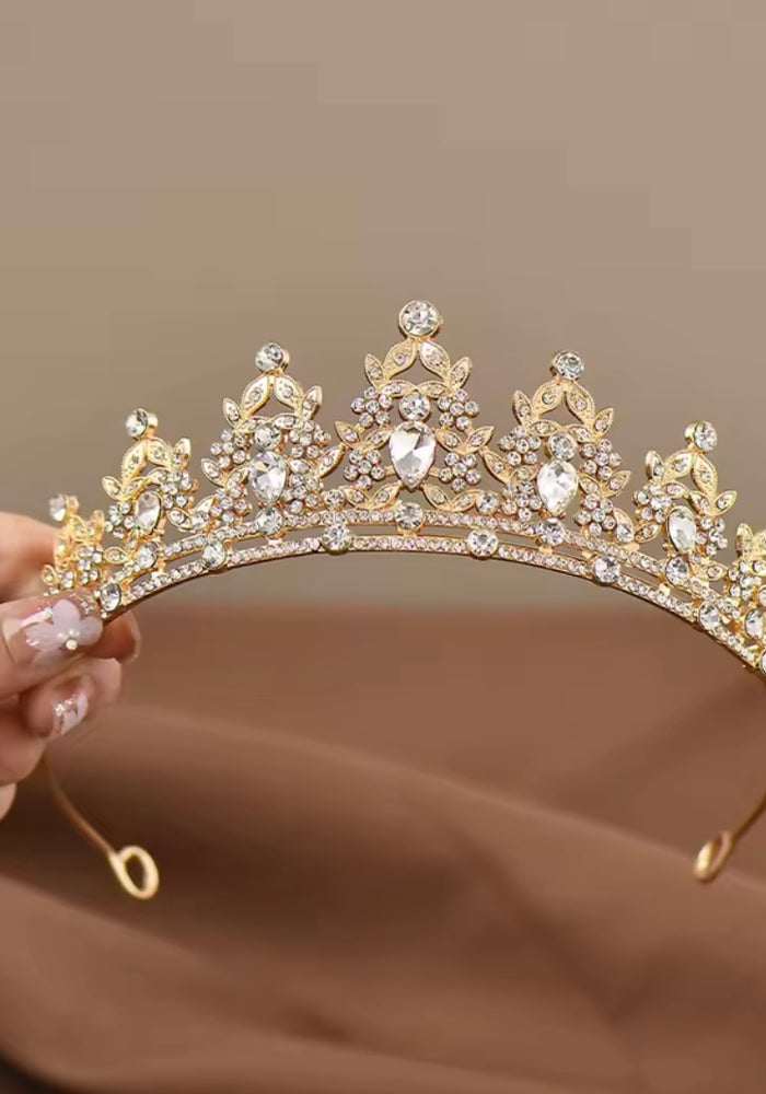 Luxe Tiara Gold Birthday Crown - Silver (pre order)