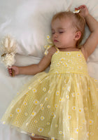 Load image into Gallery viewer, Birthday Tulle Frill Dress - Yellow Daisy
