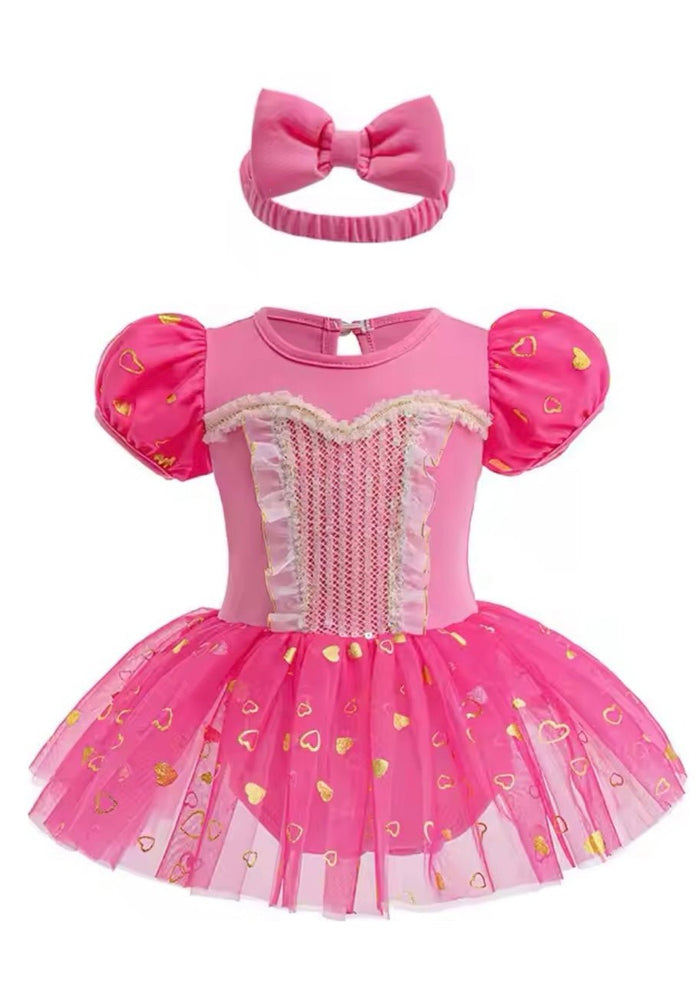 Baby Girls Aurora Tutu Tulle Romper with bow - Fox Baby & Co