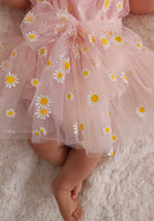 Load image into Gallery viewer, Baby Girls Pink Daisy Tutu Tulle Romper
