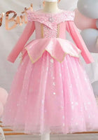 Load image into Gallery viewer, Enchanted Pink Princess Birthday Long Sleeve Party Dress Costume - Fox Baby & Co