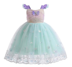 Ariel Pearl Mermaid Princess Birthday Party Dress