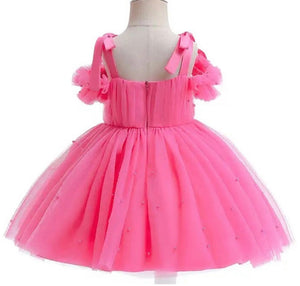 Kids little girls Valencia Pearl Luxe Party Dress - Magenta (pre order)
