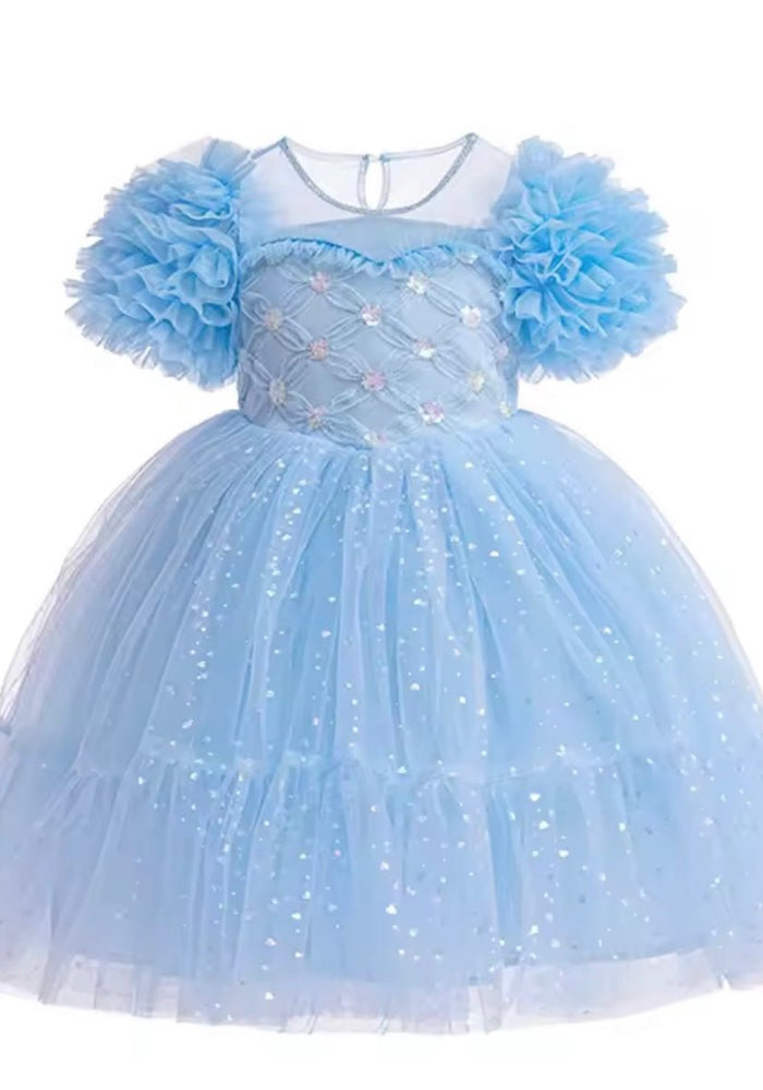 Elsa Blue Luxe Frill Princess Party Dress (limited edition) - Fox Baby & Co