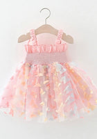 Load image into Gallery viewer, Kids little girl Fairy Rainbow Wings Tulle Dress
