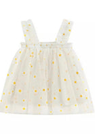 Load image into Gallery viewer, Kids little girls Arabella Daisy Tulle Dress - White/Yellow - Fox Baby & Co