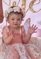 Load image into Gallery viewer, Kids little girl Fairy Rainbow Wings Tulle Dress

