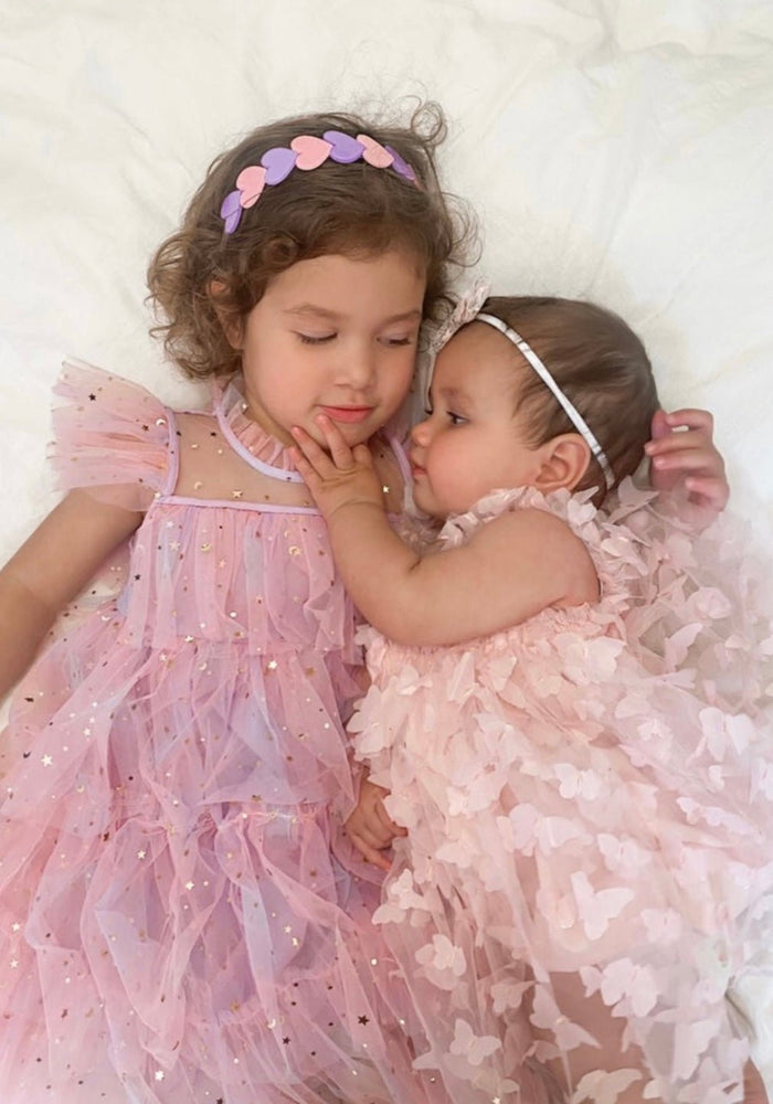 Whimsical Butterfly Tulle Dress - Baby Pink - Fox Baby & Co