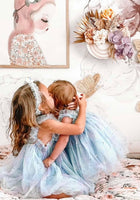 Load image into Gallery viewer, Kids little girls Arabella Tulle Fairy Birthday Dress - Blue
