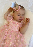 Load image into Gallery viewer, Kids girls Sweetheart Tulle Dress - Pink Rainbow - Fox Baby & Co