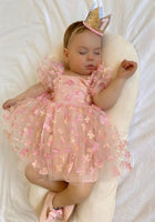 Load image into Gallery viewer, Kids girls Sweetheart Tulle Dress - Pink Rainbow - Fox Baby & Co