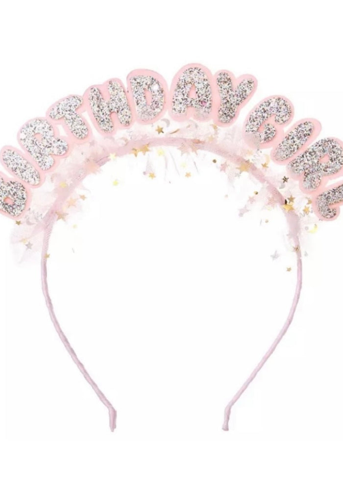 Pink Birthday Girl Crown Headband - Fox Baby & Co