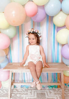 Load image into Gallery viewer, HARLOW - Pink/Cream Birthday Outfit Romper
