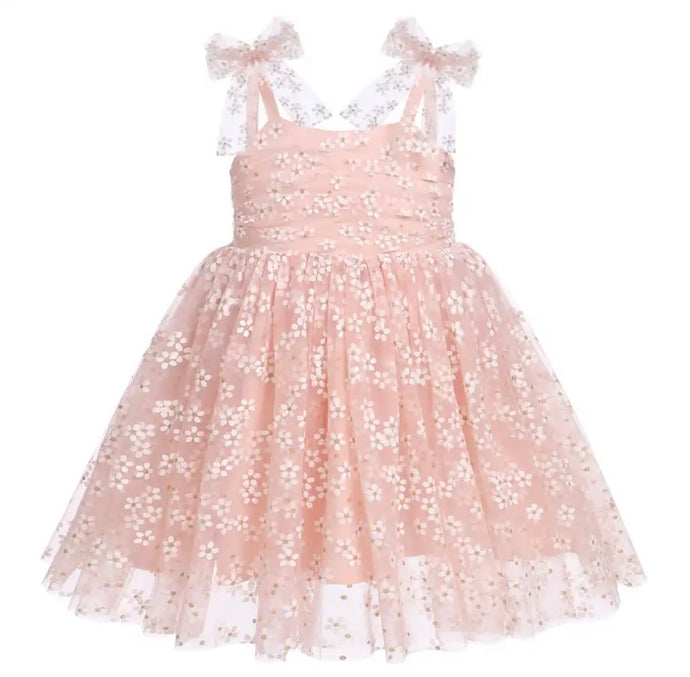 Birthday Tulle Frill Dress - Pink Daisy