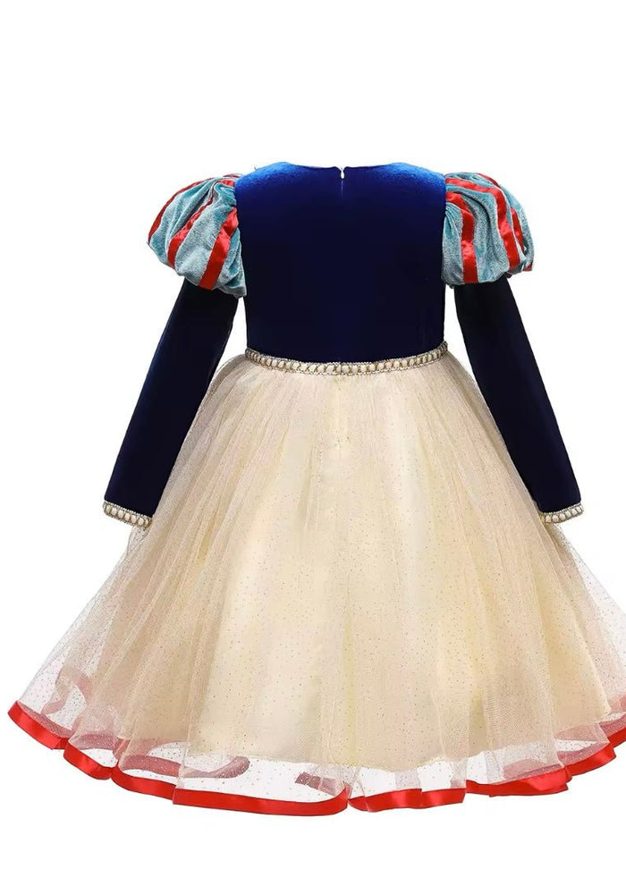 Classic Snow White Princess long Sleeve Party Dress Costume & Headband - Fox Baby & Co