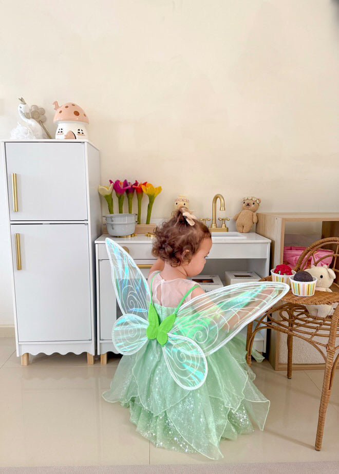 Tinker Fairy Princess Dress & matching Wings - Fox Baby & Co
