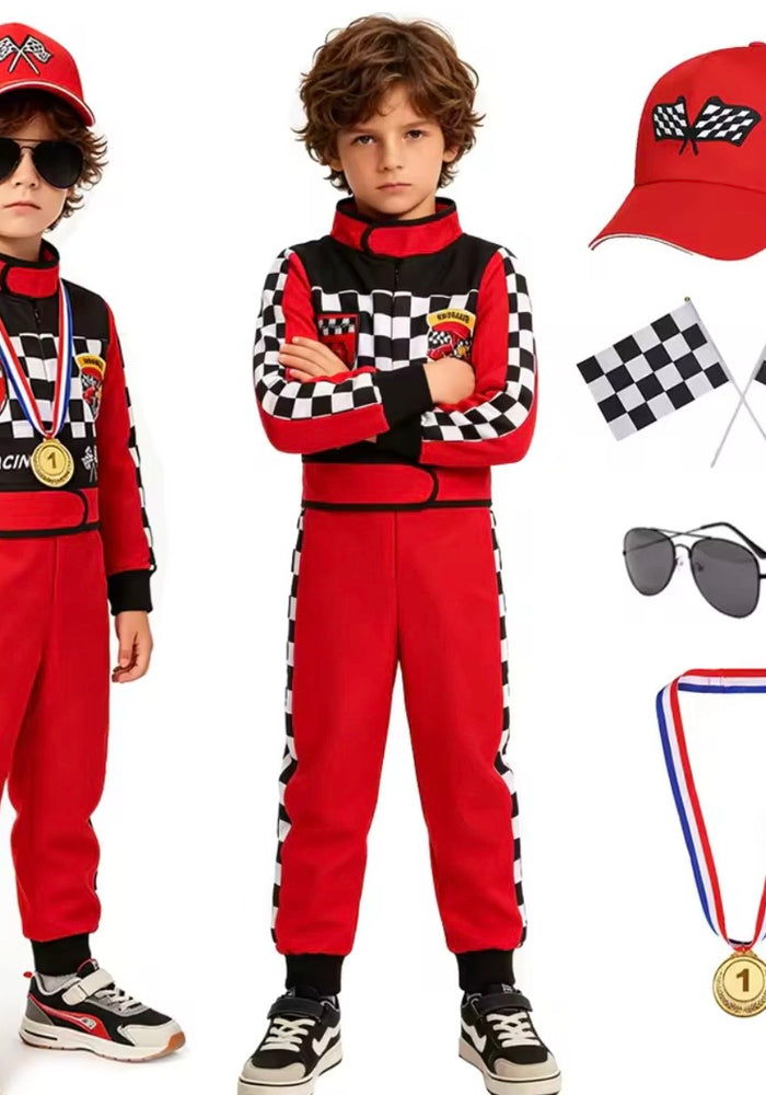 Race Car Driver Boy Costume Set