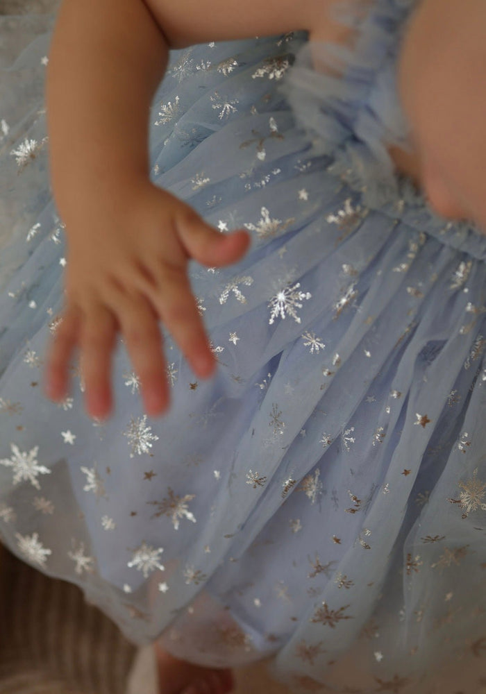 1st Birthday Kids little girls Elsa Tulle Fairy Birthday Dress - Blue - Fox Baby & Co