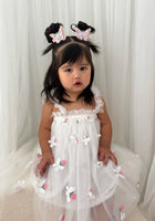 Load image into Gallery viewer, Aurora Fairy Tulle Birthday Dress - White - Fox Baby &amp; Co
