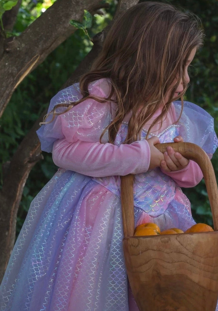 Classic Mermaid Princess Birthday Long Sleeve Party Dress Costume - Fox Baby & Co