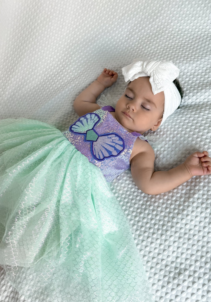 Mini Baby Mermaid Luxe Princess Birthday Party Dress - Fox Baby & Co