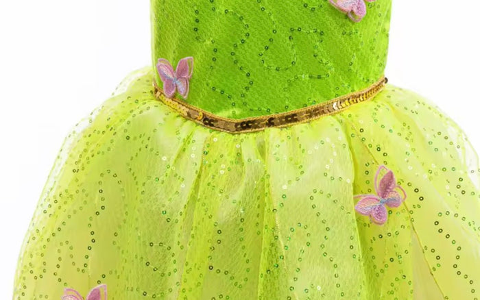Enchanting Tinker bell Luxe Fairy Princess Dress & matching Wings - Fox Baby & Co