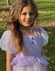 Rapunzel Butterfly Princess Party Puff Sleeve Dress Costume - Fox Baby & Co