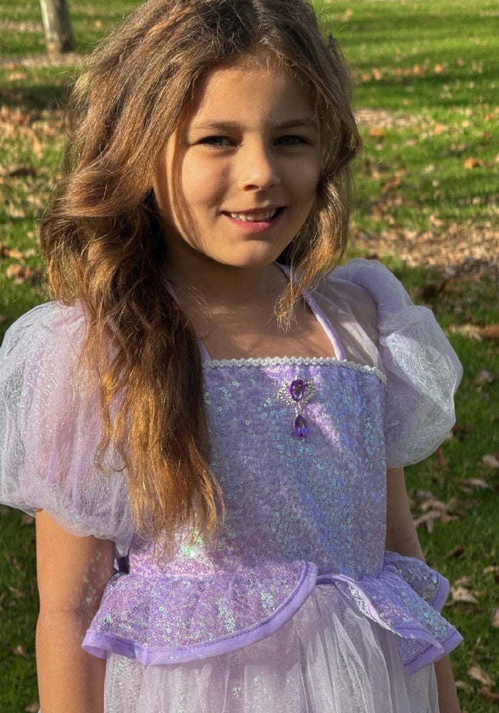 Rapunzel Butterfly Princess Party Puff Sleeve Dress Costume - Fox Baby & Co