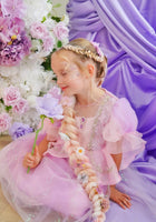 Load image into Gallery viewer, Violet Rapunzel Princess Puff Sleeve Party Dress Costume - Fox Baby &amp; Co
