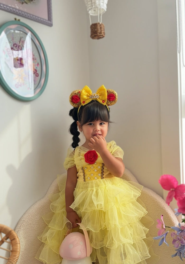 NEW Belle Princess Sequins Bow Animal Ears Headband - Fox Baby & Co