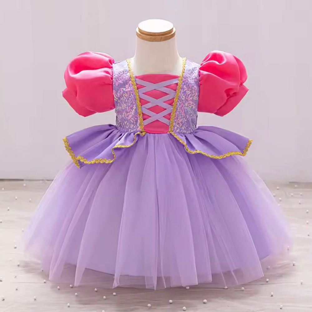 New Mini Baby Rapunzel Luxe Princess Birthday Party Dress - Fox Baby & Co