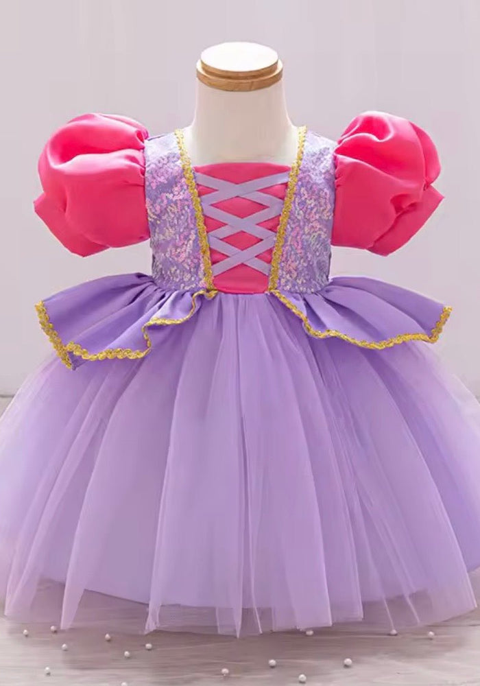 New Mini Baby Rapunzel Luxe Princess Birthday Party Dress - Fox Baby & Co