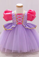 Load image into Gallery viewer, New Mini Baby Rapunzel Luxe Princess Birthday Party Dress - Fox Baby &amp; Co
