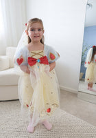 Load image into Gallery viewer, Luxe Snow White Princess Sparkle Party Dress Costume &amp; Tulle Clip - Fox Baby &amp; Co
