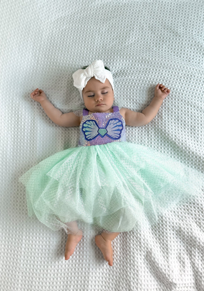 Mini Baby Mermaid Luxe Princess Birthday Party Dress - Fox Baby & Co