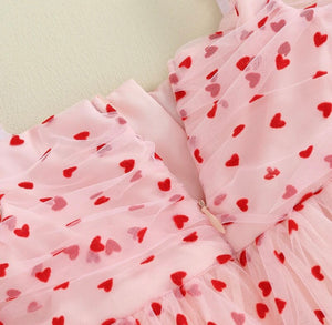 Kids girls XOXO Party Tulle Dress - Pink (pre order)