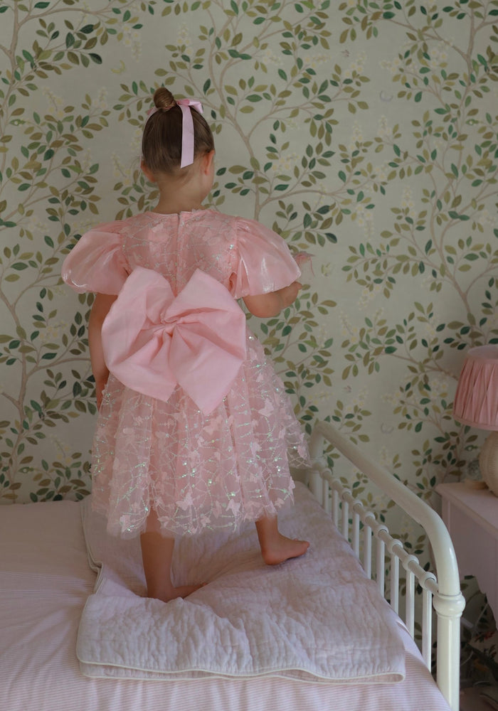 Kids girl Harper Butterfly Sparkle Tulle Dress - Pink - Fox Baby & Co