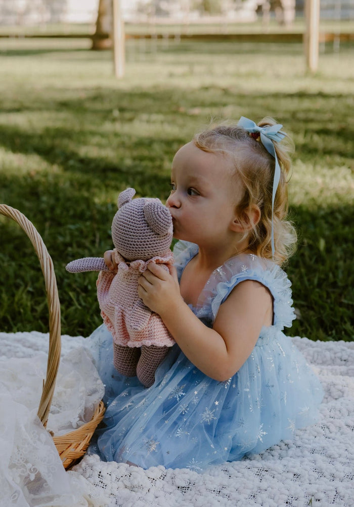 1st Birthday Kids little girls Elsa Tulle Fairy Birthday Dress - Blue - Fox Baby & Co