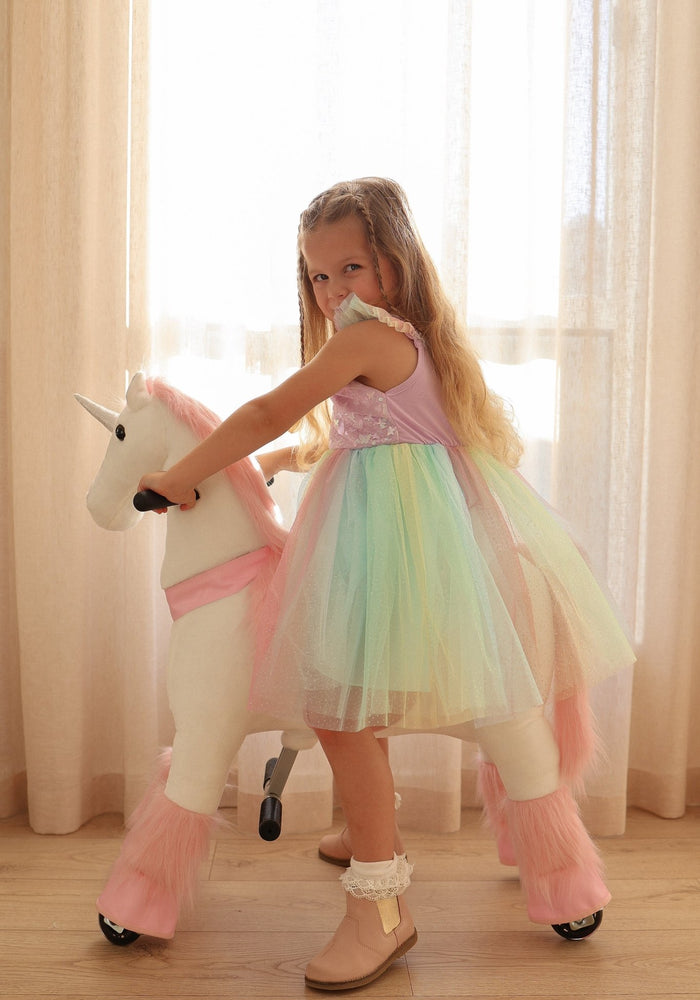 Rainbow Butterfly Unicorn Princess Dress - Fox Baby & Co