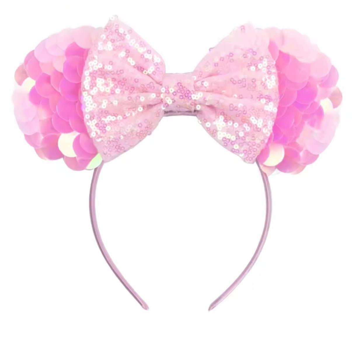 NEW Princess Sequins Bow Animal Ears Headband - Pink - Fox Baby & Co