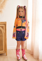 Load image into Gallery viewer, Kids Girls Kpop Style Demon Hunter Rumi Yellow Costume Top, Shorts &amp; Jacket 3 Piece - Fox Baby &amp; Co
