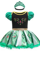 Load image into Gallery viewer, Baby Girls New Anna Princess Tutu Tulle Romper with Tiara headband - Fox Baby &amp; Co
